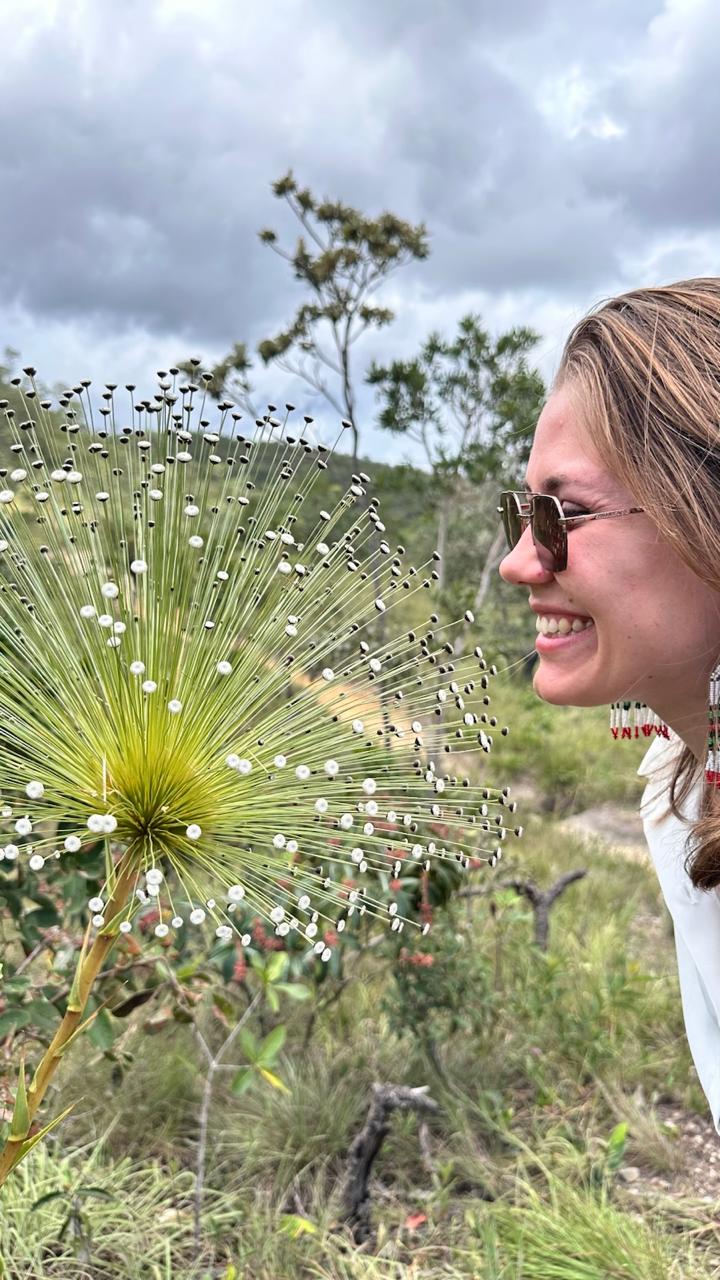 Fernanda, instrutora de Swásthya Yôga na Vayu Yôga, na Chapada